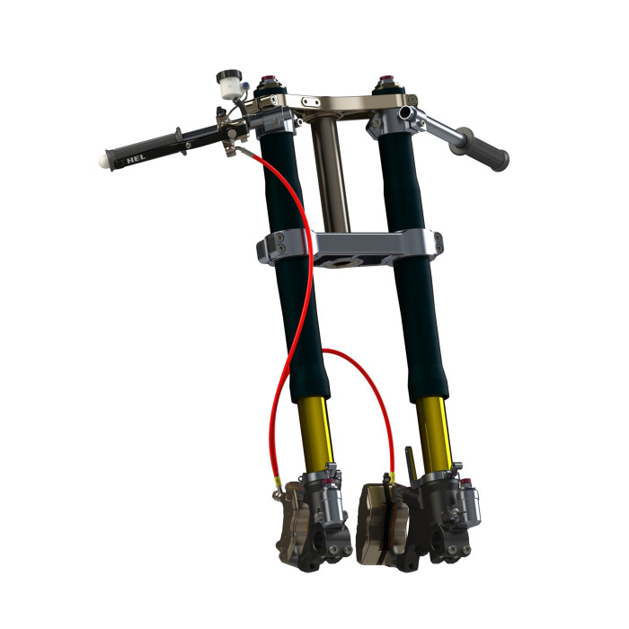 HWS バントライン KAWASAKI ZXR400 ZX400L 1990- REAR STAINLESS BRAIDED BRAKE KIT ZX