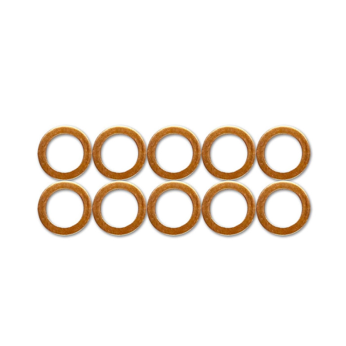 7/16" HEL PERFORMANCE Copper Crush Washers M11 10 PACK 11mm