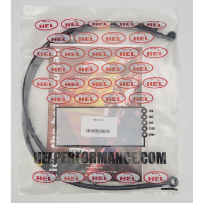 Honda CBR1000RR Fireblade 2017-2019 ABS Delete 'H' Layout Brake Lines HEL Stainless Steel Braided FRONTS ONLY - CLEARANCE (CARBON HOSE WITH BLACK BANJOS AND STEALTH)