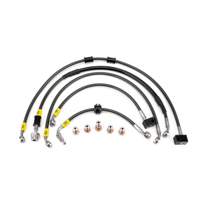 Suzuki SV650 N ABS K7-L5 2007-2015 HEL Stainless Steel Braided Brake Lines (Flexible ABS Replacements)