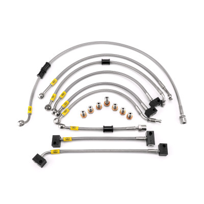 Yamaha FZ1 NA Fazer ABS 2008-2012 HEL Stainless Steel Braided Brake Lines (Flexible ABS Replacements)