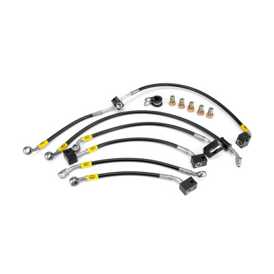 Honda CBR650R ABS AK-AP 2019-2023 HEL Stainless Steel Braided Brake Lines (Flexible ABS Replacements)