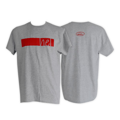 HEL Performance Italic Logo Grey T-Shirt